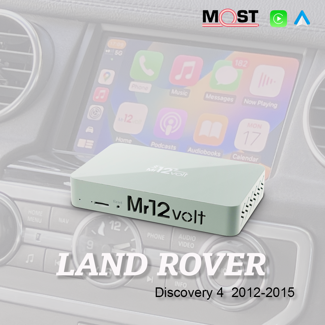 Land Rover Discovery 4 2012 - 2015 / Range Rover Sports 2012 MOST Bus CarPlay &amp; AA Interface OEM mic support