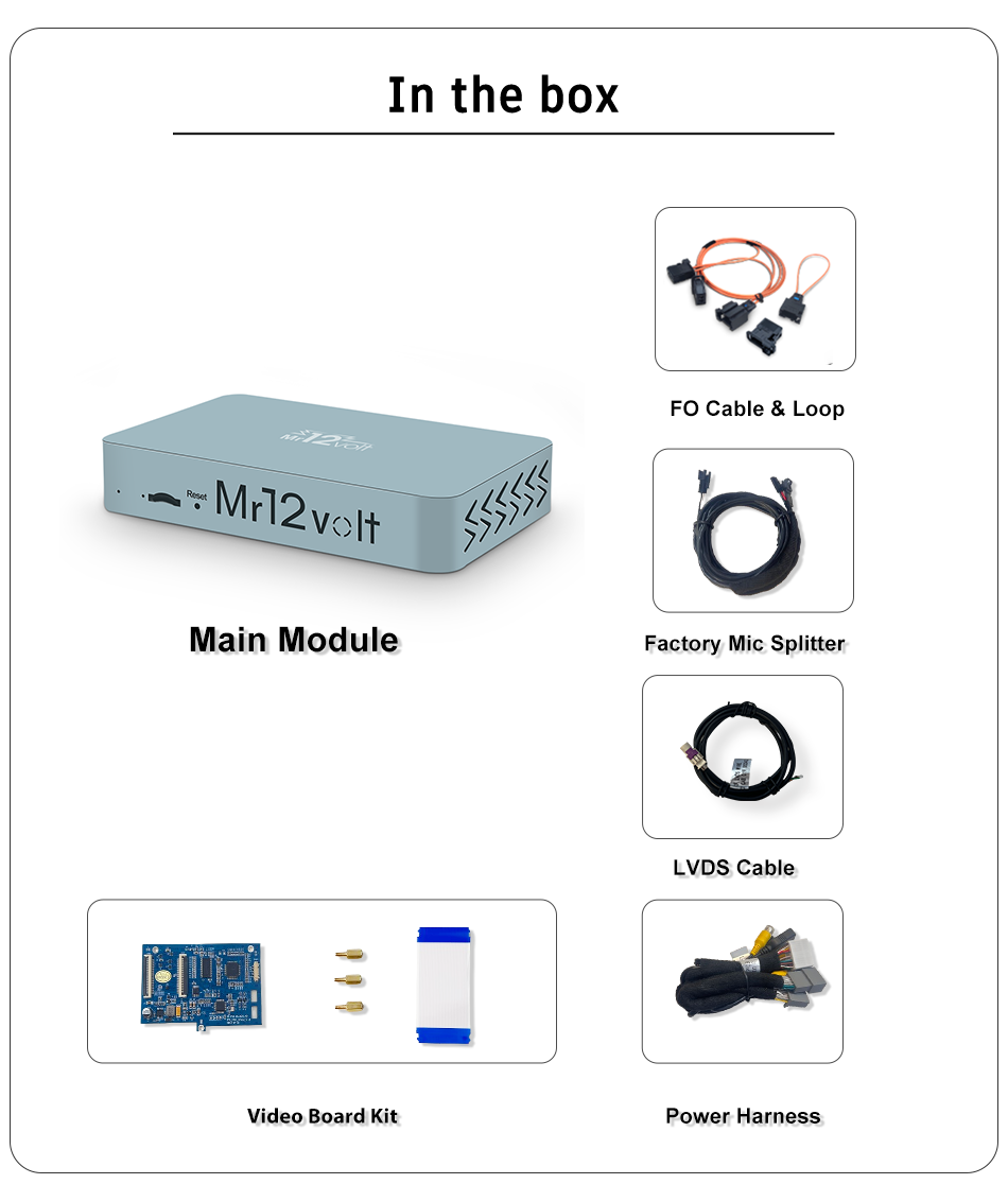 Land Rover Discovery 4 2012 - 2015 / Range Rover Sports 2012 MOST Bus CarPlay &amp; AA Interface OEM mic support